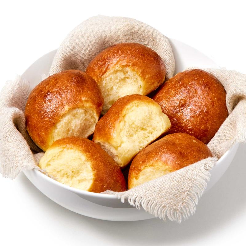 6-count Brioche Rolls in a bowl