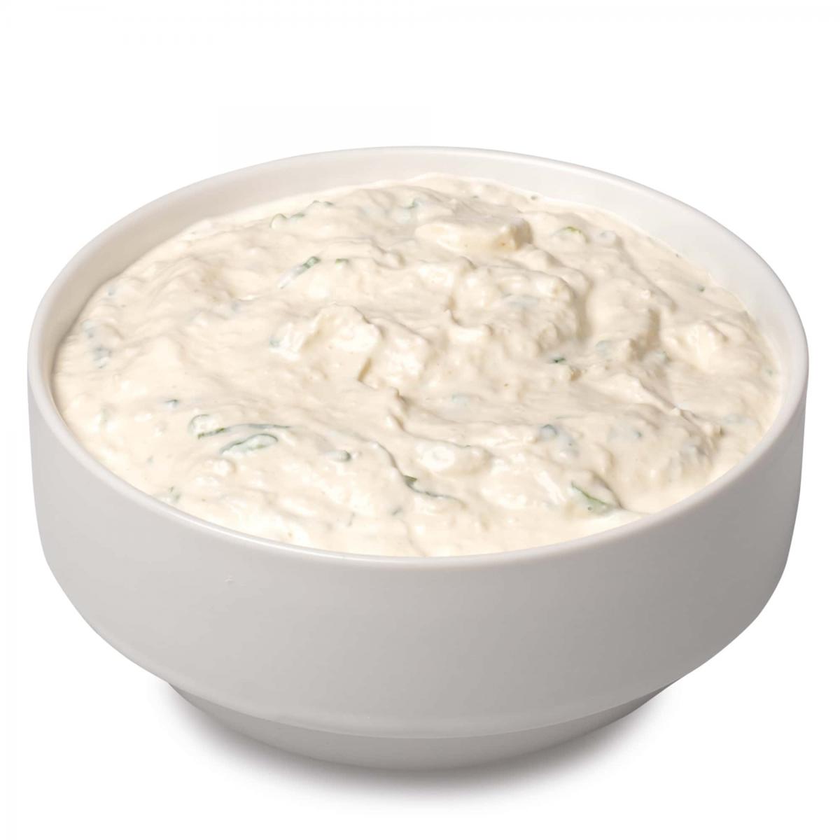 Horseradish in a large serving bowl