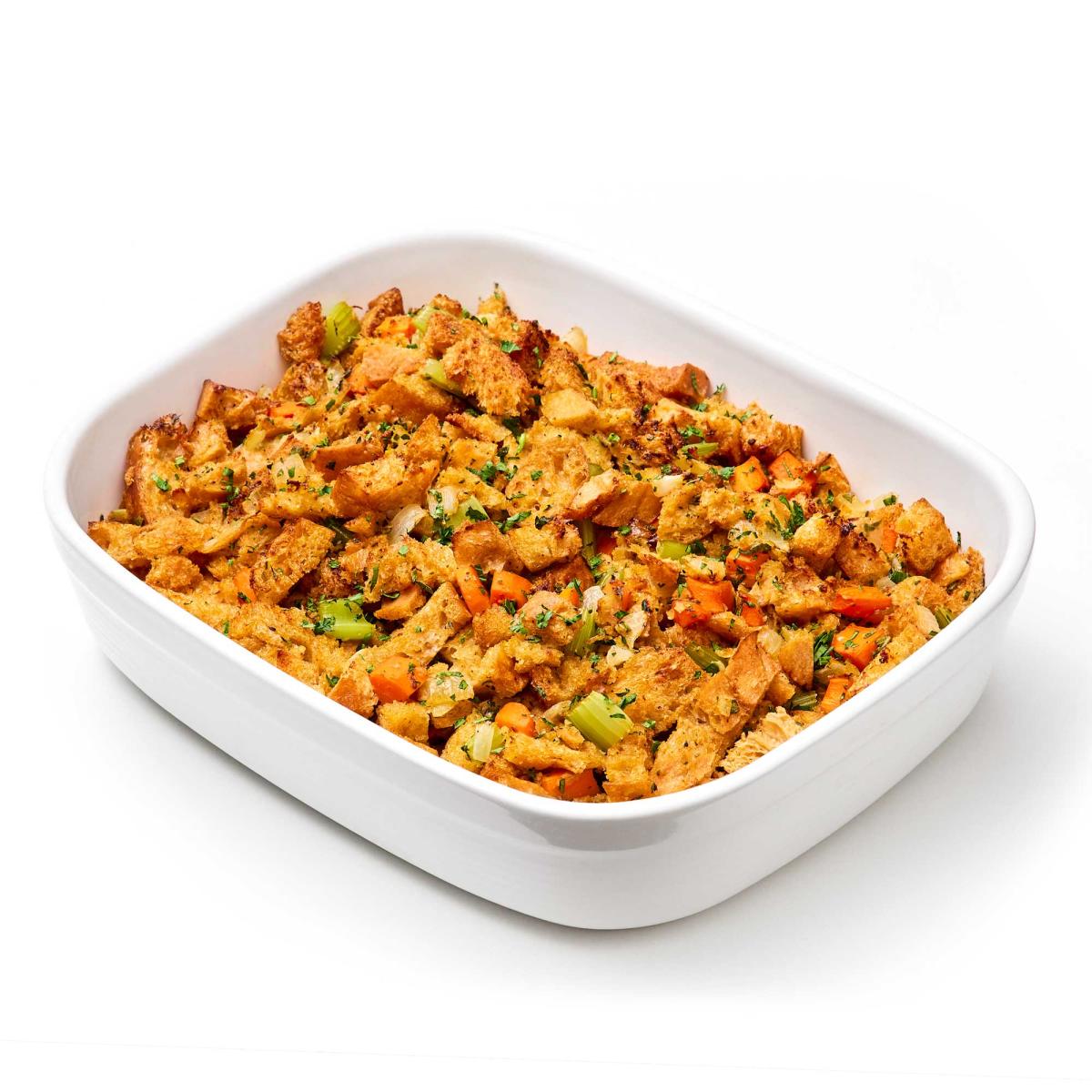 large Traditional Stuffing for 8-10 people that is about 3 pounds in weight