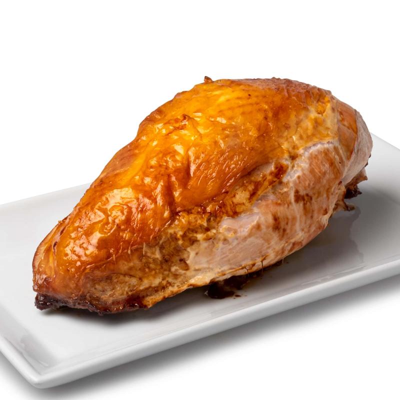 Small turkey breast on a serving platter