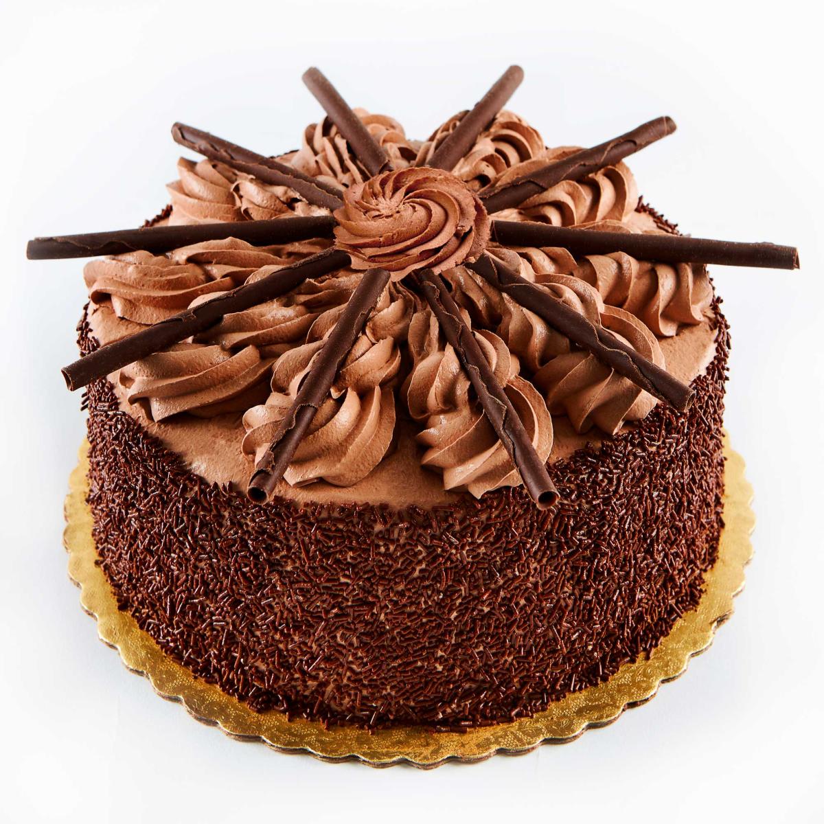 Chocolate Mousse Cake. 8 inch double