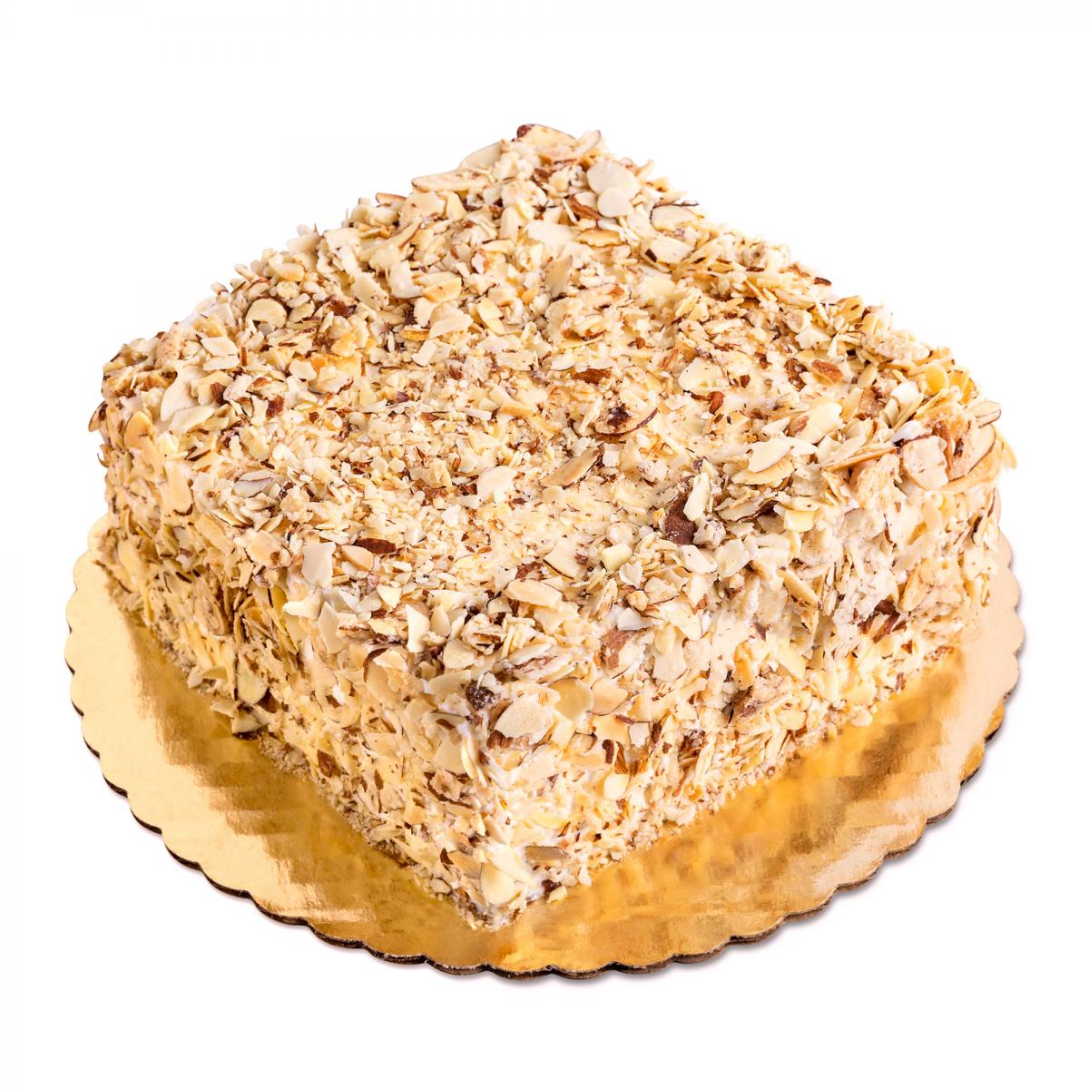 square toasted almond crunch cake