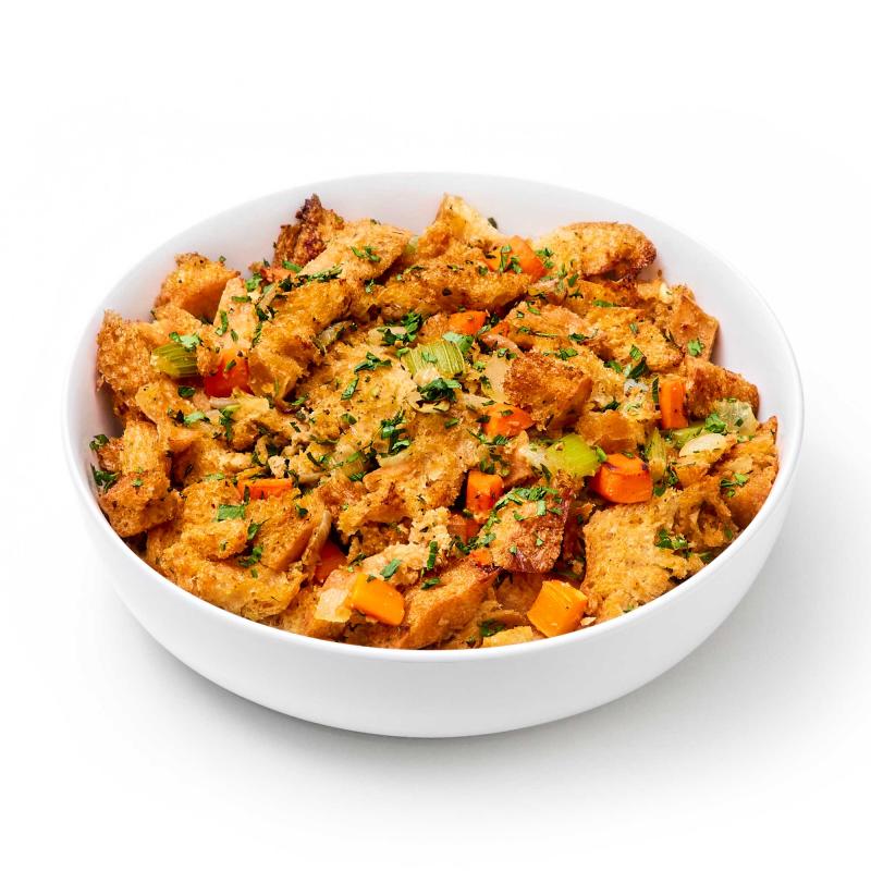 Small Traditional Stuffing for 4-6 people that is about 1.5 pounds in weight